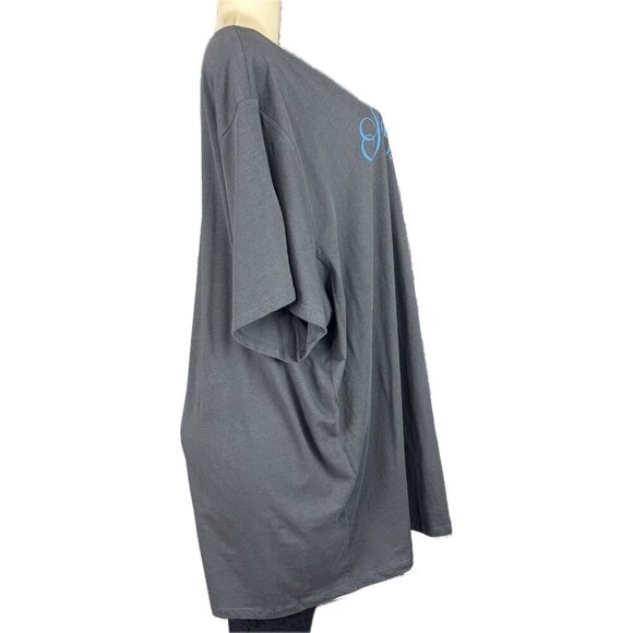 Torrid +5 Steel Gray Self Care Graphic Crew Neckline Cotton Short Sleeve Tee - Picture 3 of 6